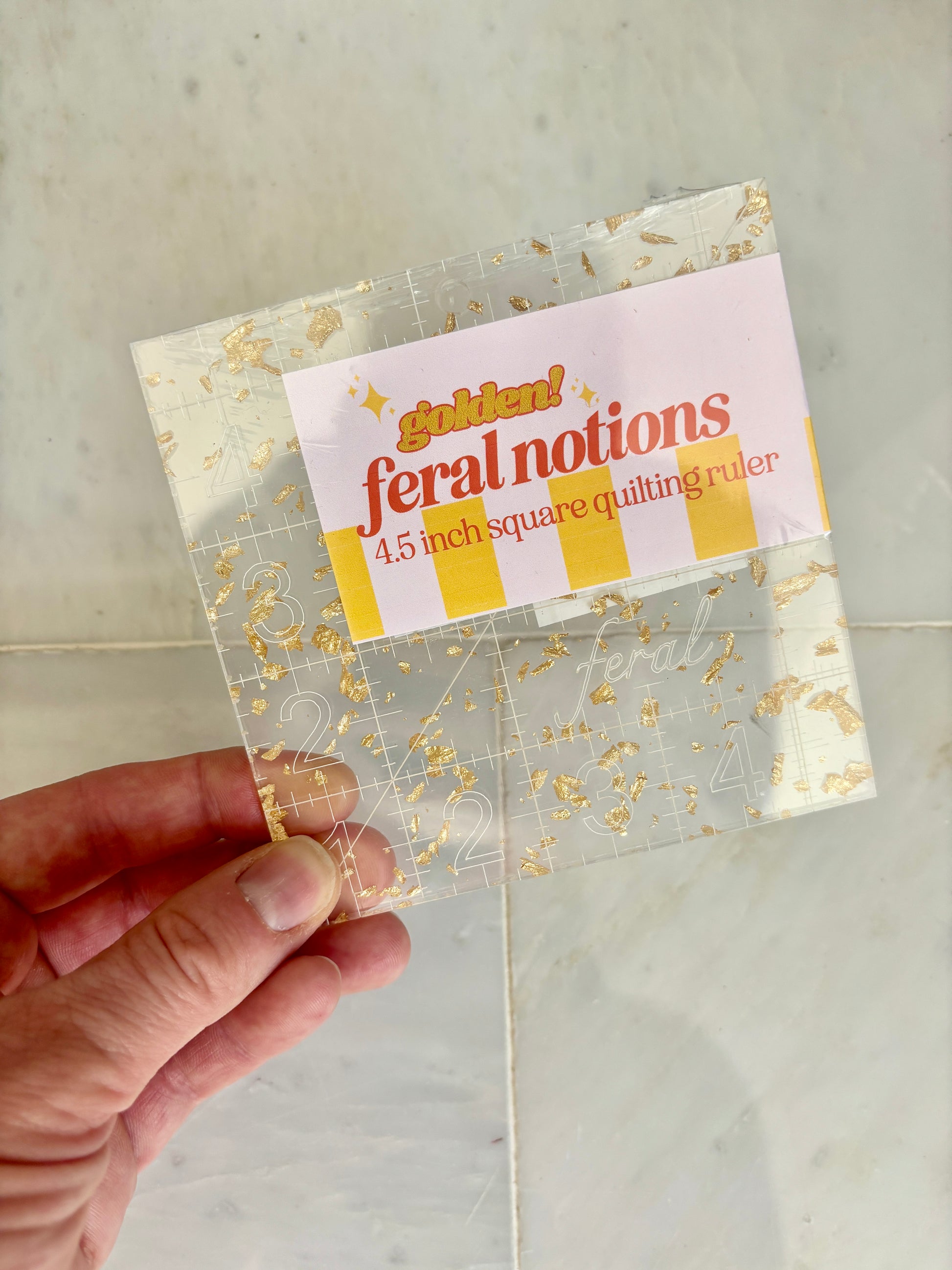 4.5 Inch Square Ruler image 0